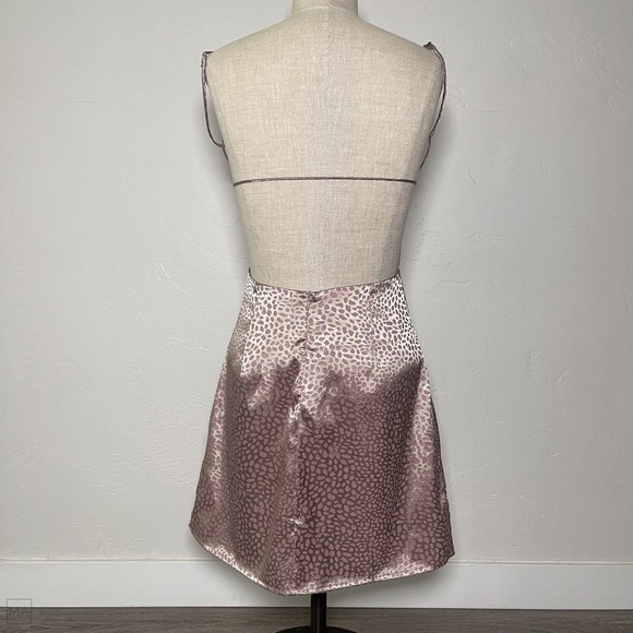 Lucy In The Sky Women's Dress Mini Animal Print Homecoming‎ Semi Formal S Pink - Picture 2 of 7